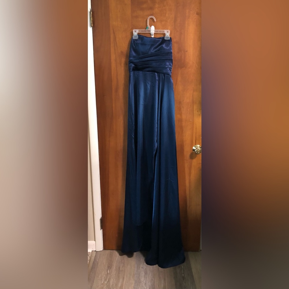 Prom Lily Navy Blue Prom Dress - Picture 2 of 3